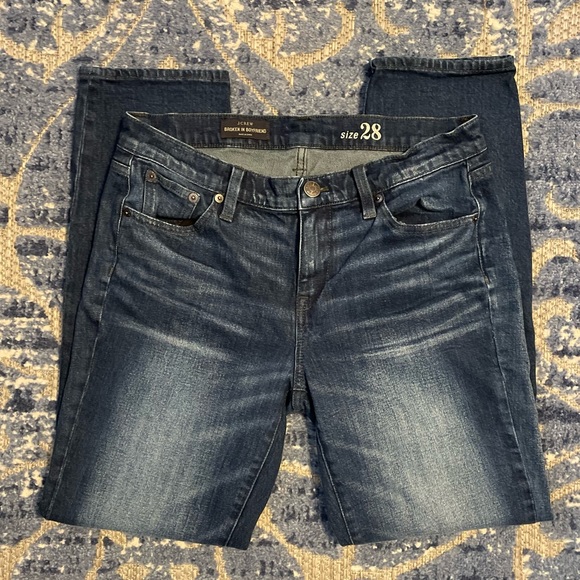J Crew broken in boyfriend jeans - Picture 2 of 6